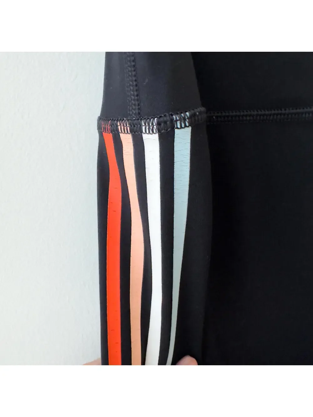 Sarah's Day X White Fox Athletic Rally Leggings Side Stripe Size XXL